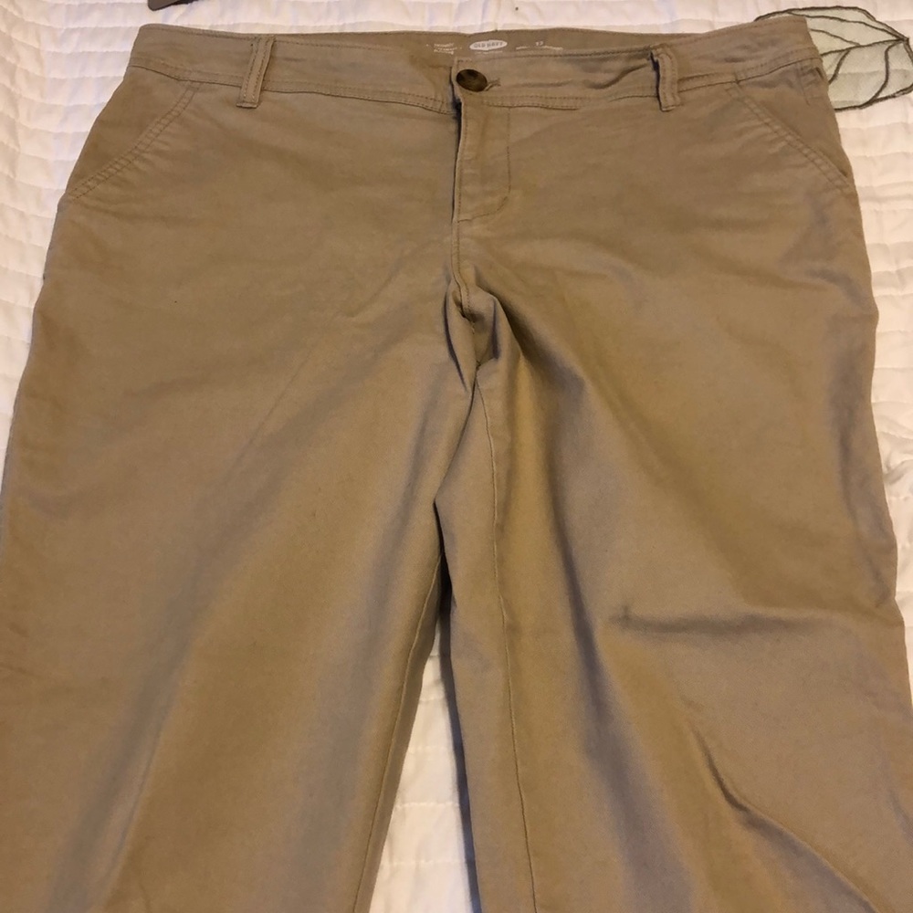 Khaki skinny pants